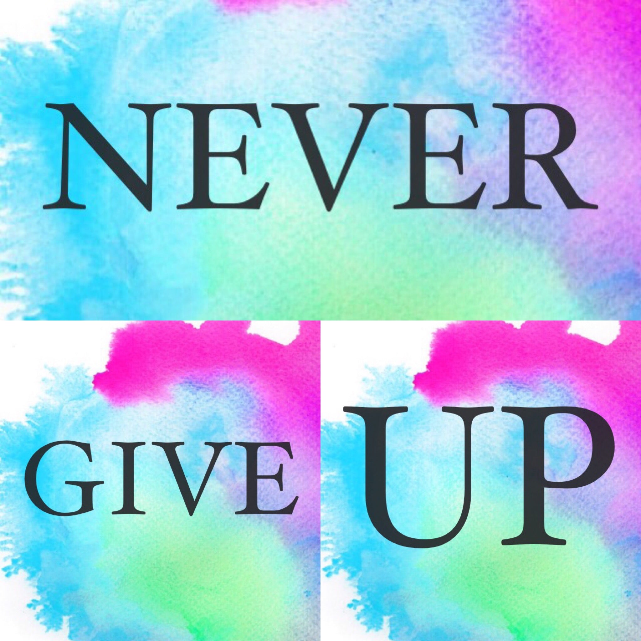 Never Give Up Main Quote