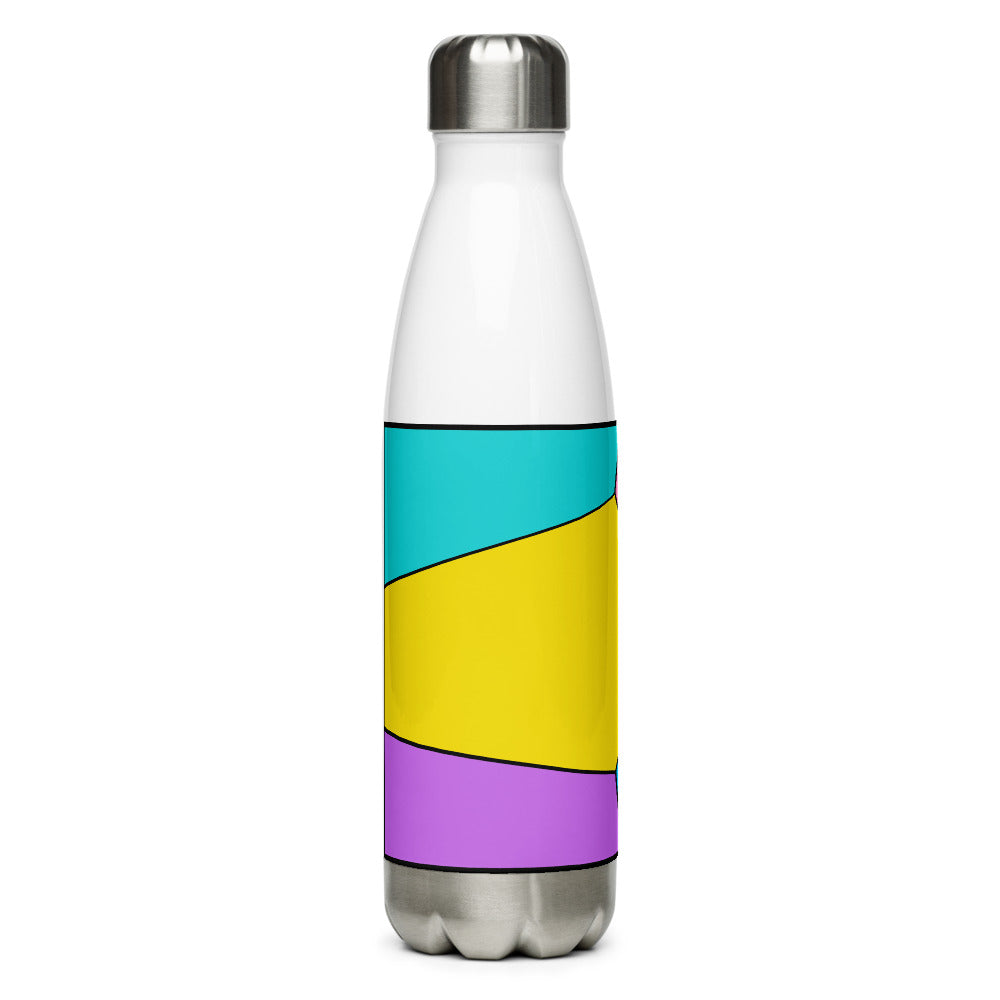Mixed Geo Design Stainless Steel Water Bottle